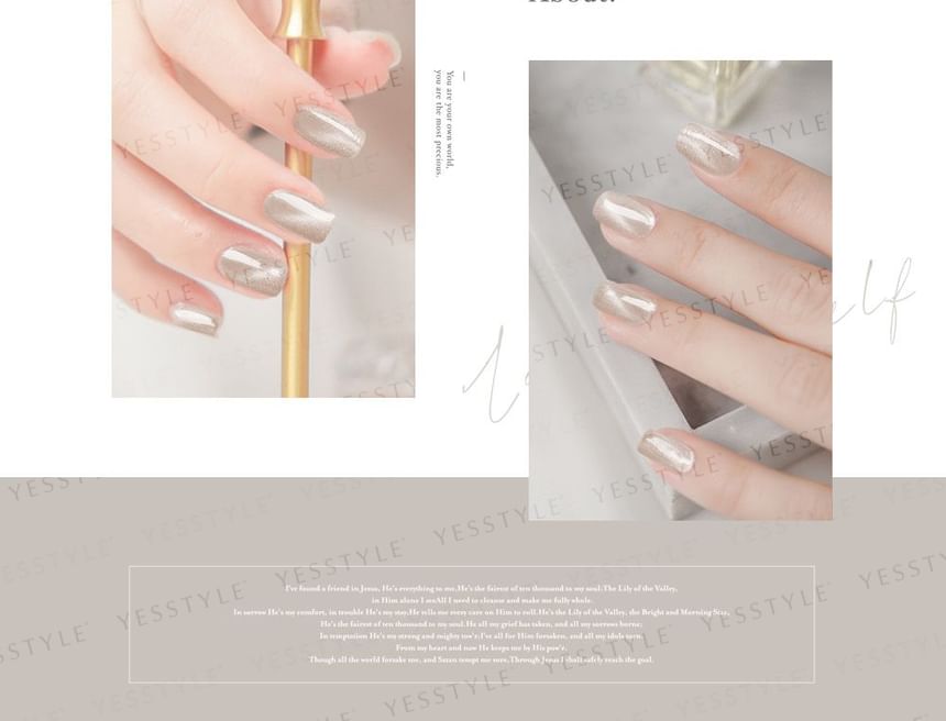 ALLOYA - Cat Eyes Nail Gel Polish 305 Narcissus Reflection, 10ml, 60 g, 6934849123054