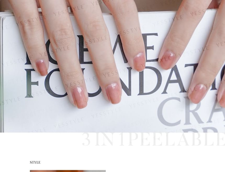 ALLOYA - 3-In-1 Peelable Gel Nail Polish V206 25 Minutes Of Longing, 10ml, 60 g, 6934849122064