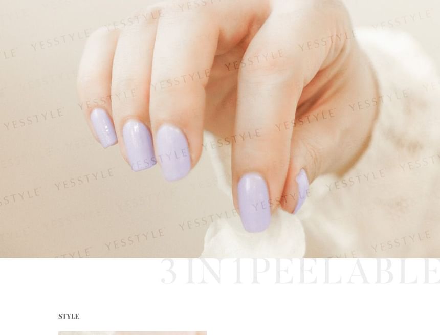 ALLOYA - 3-In-1 Peelable Gel Nail Polish V087 Fountain Of Youth, 10ml, 60 g, 6934849120879