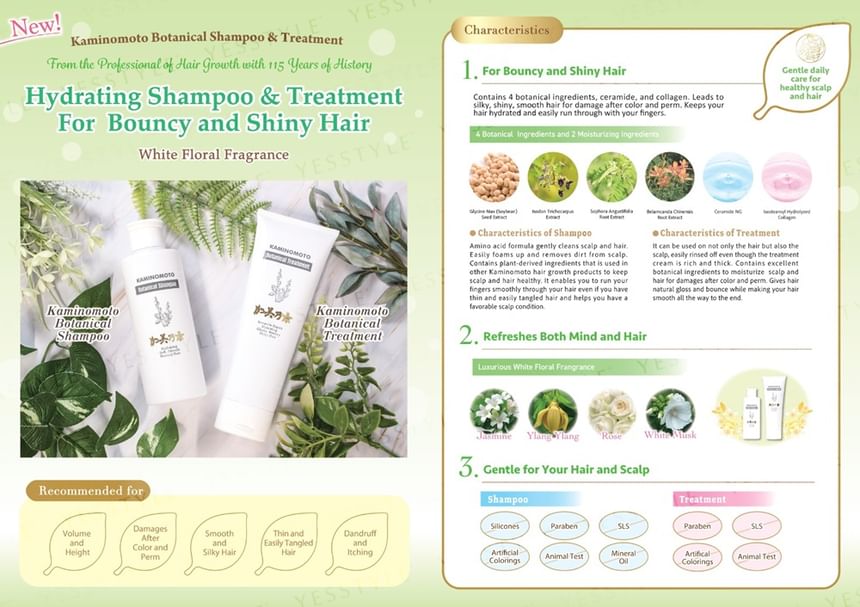 KAMINOMOTO - Botanical Treatment, 180g, 206 g, 4987046700100
