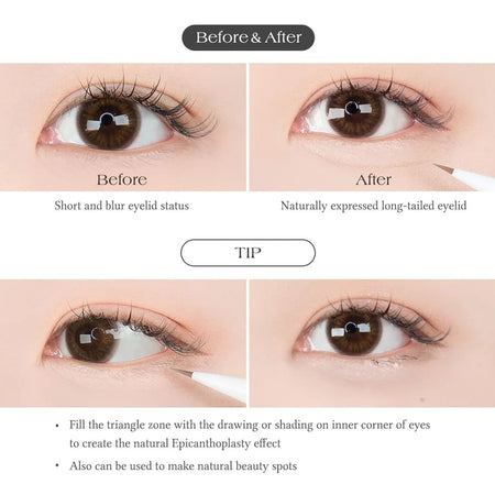 Dear.A - Slim Tip Cute Under Eyes Liner, #00 Shadow, 9 g, 8809447253138