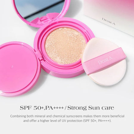 Dear.A - Slim Fit Tone Up Sun Cushion, #01 Apricot, 74 g, 8809447254371