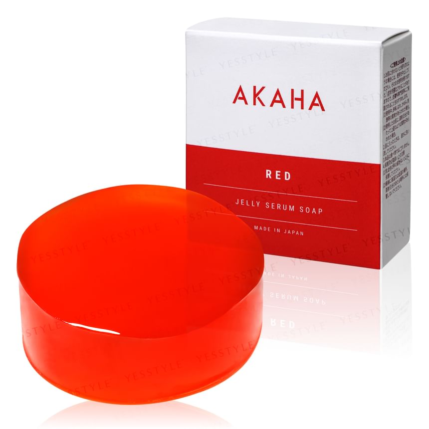 AKAHA - Jelly Serum Soap Red, 100g, 116 g, 4582649450041
