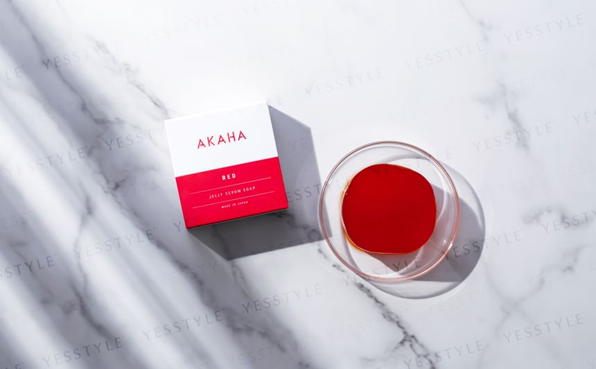 AKAHA - Jelly Serum Soap Red, 100g, 116 g, 4582649450041