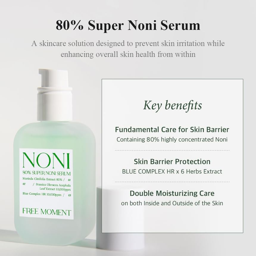 FREE MOMENT - 80% Super Noni Serum, 30ml, 176 g, 8809447254920