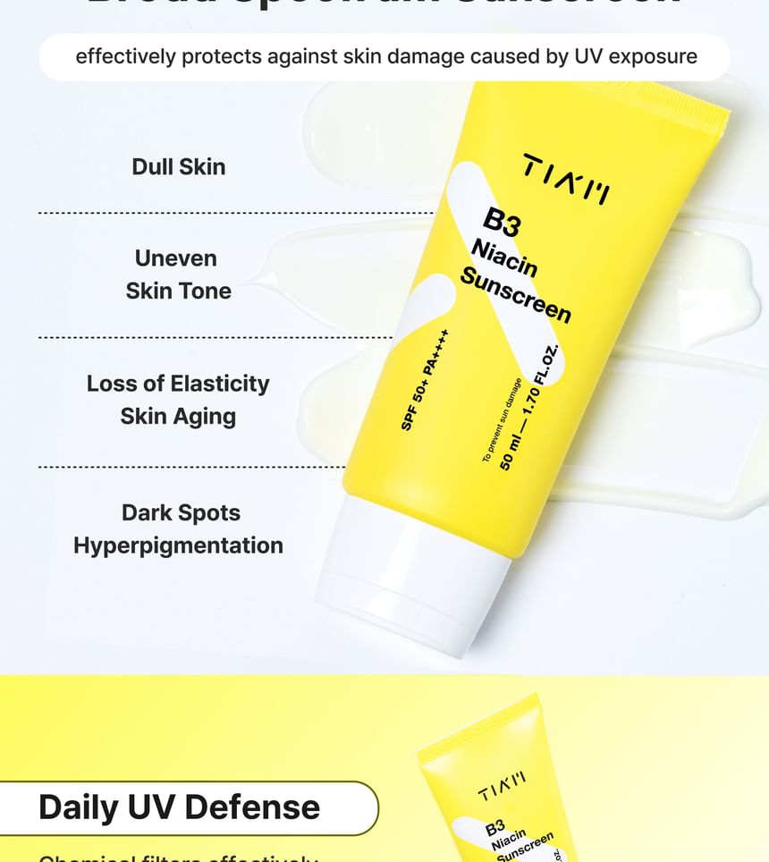 TIA’M - B3 Niacin Sunscreen, 50ml, 76 g, 8809975191056