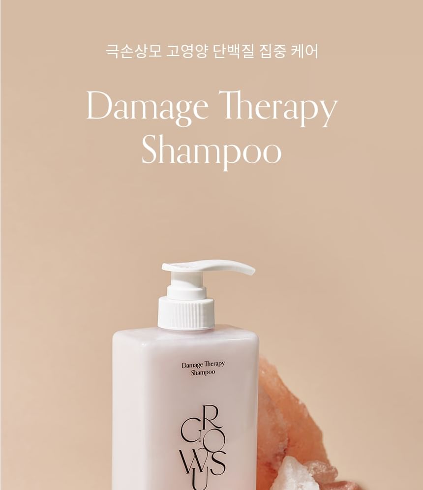 GROWUS - Damage Therapy Shampoo, 500ml, 634 g, 8809704071376