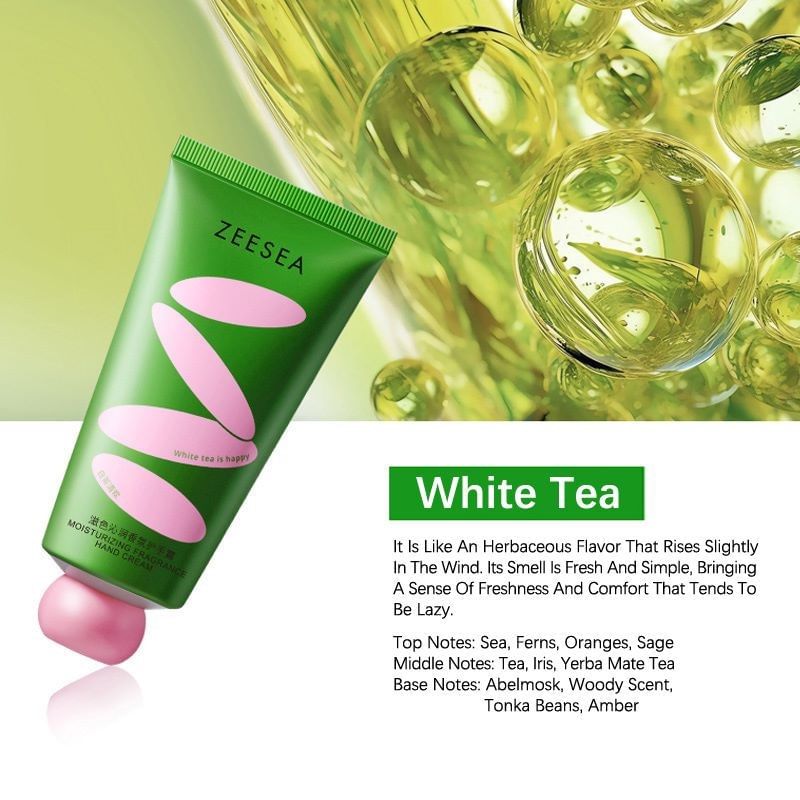 ZEESEA - Moisturizing Hand Cream - White Tea, #White Tea - 80g, 100 g, 6975852825160
