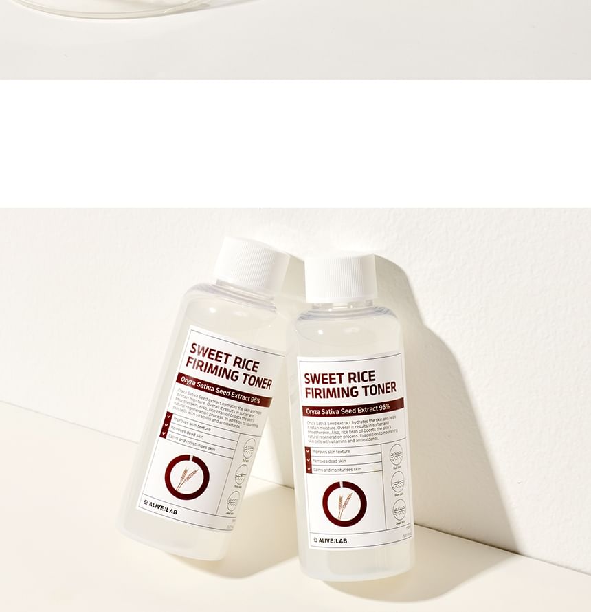 ALIVE:LAB - Sweet Rice Firming Toner, 2024 Version - 150ml, 176 g, 8809853890088