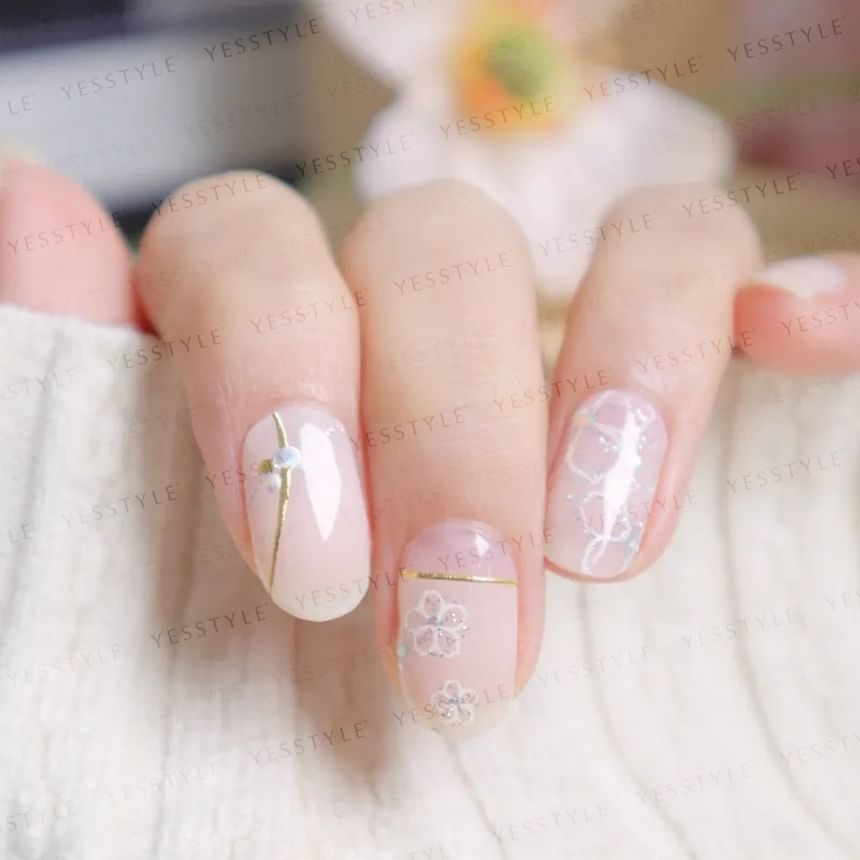 Lunacaca - Sakura Throbbing Nai lArt Stickers, 24 pcs, 10 g, 4892022001029