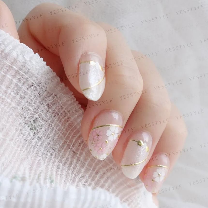 Lunacaca - Sakura Nail Art Stickers, 24 pcs, 10 g, 4892022001020