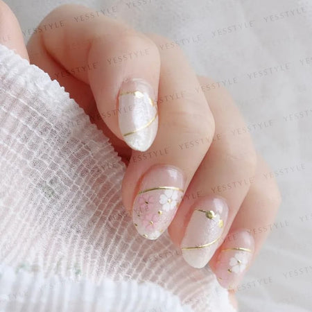 Lunacaca - Sakura Nail Art Stickers, 24 pcs, 10 g, 4892022001020