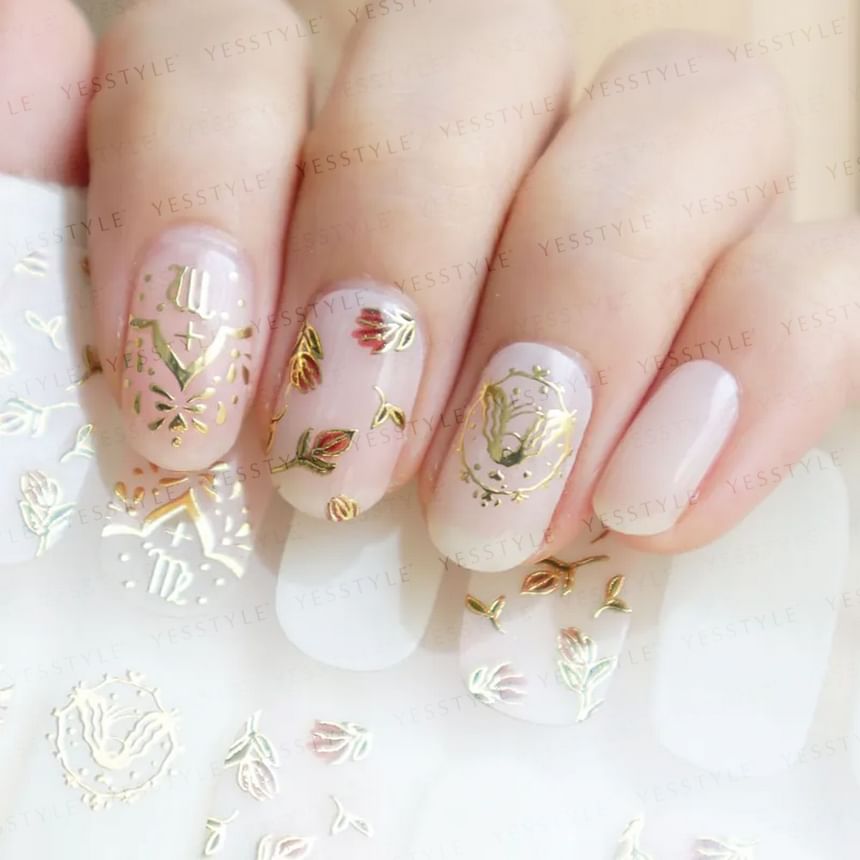 Lunacaca - Virgo Constellation Nail Art Stickers, 24 pcs, 10 g, 4892022001048
