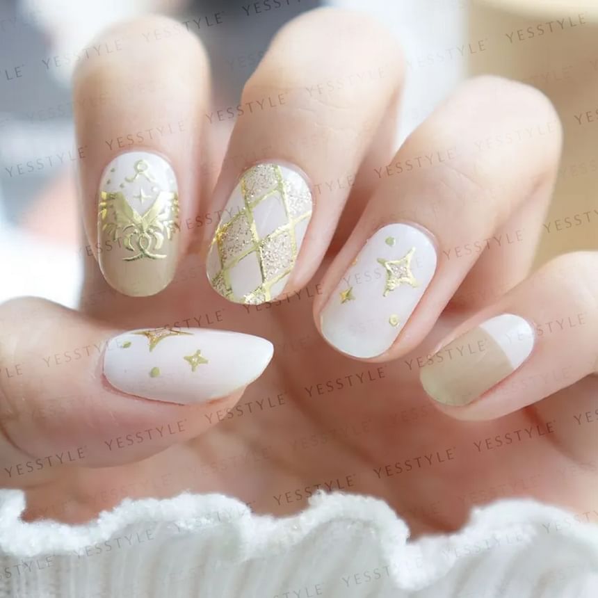 Lunacaca - Taurus Constellation Nail Art Stickers, 24 pcs, 10 g, 4892022001056