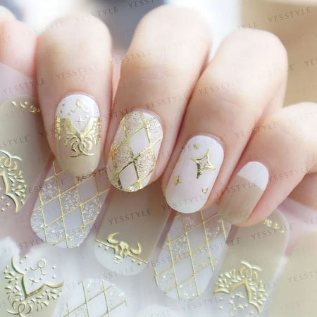 Lunacaca - Taurus Constellation Nail Art Stickers, 24 pcs, 10 g, 4892022001056