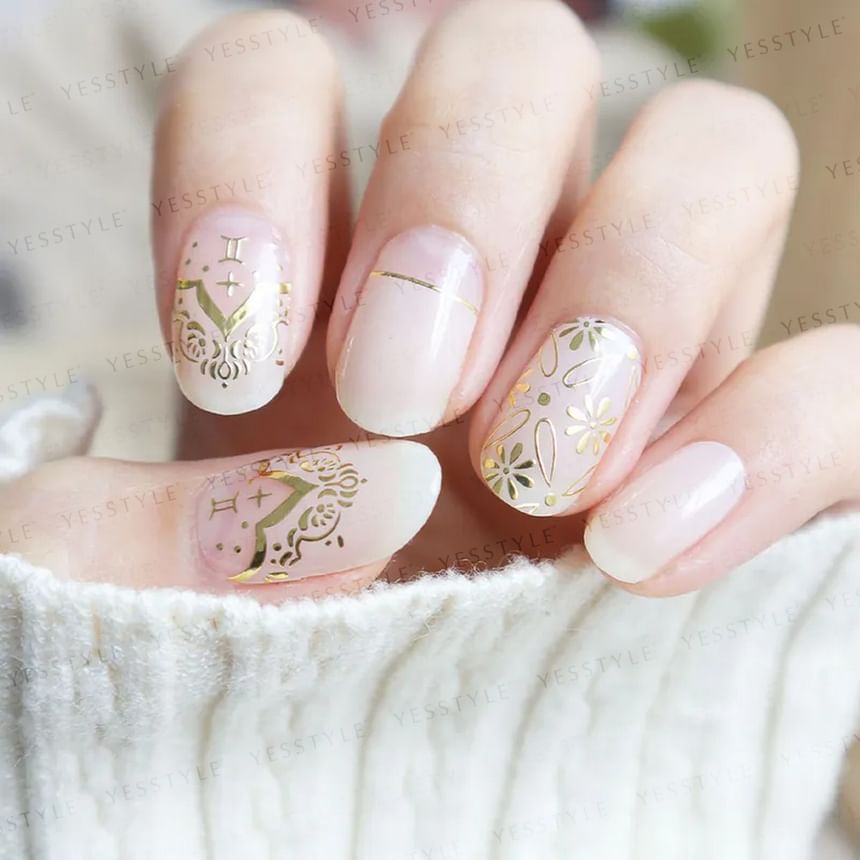 Lunacaca - Gemini Constellation Nail Art Stickers, 24 pcs, 10 g, 4892022001050