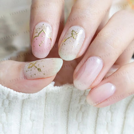 Lunacaca - Sagittarius Constellation Nail Art Stickers, 24 pcs, 10 g, 4892022001054
