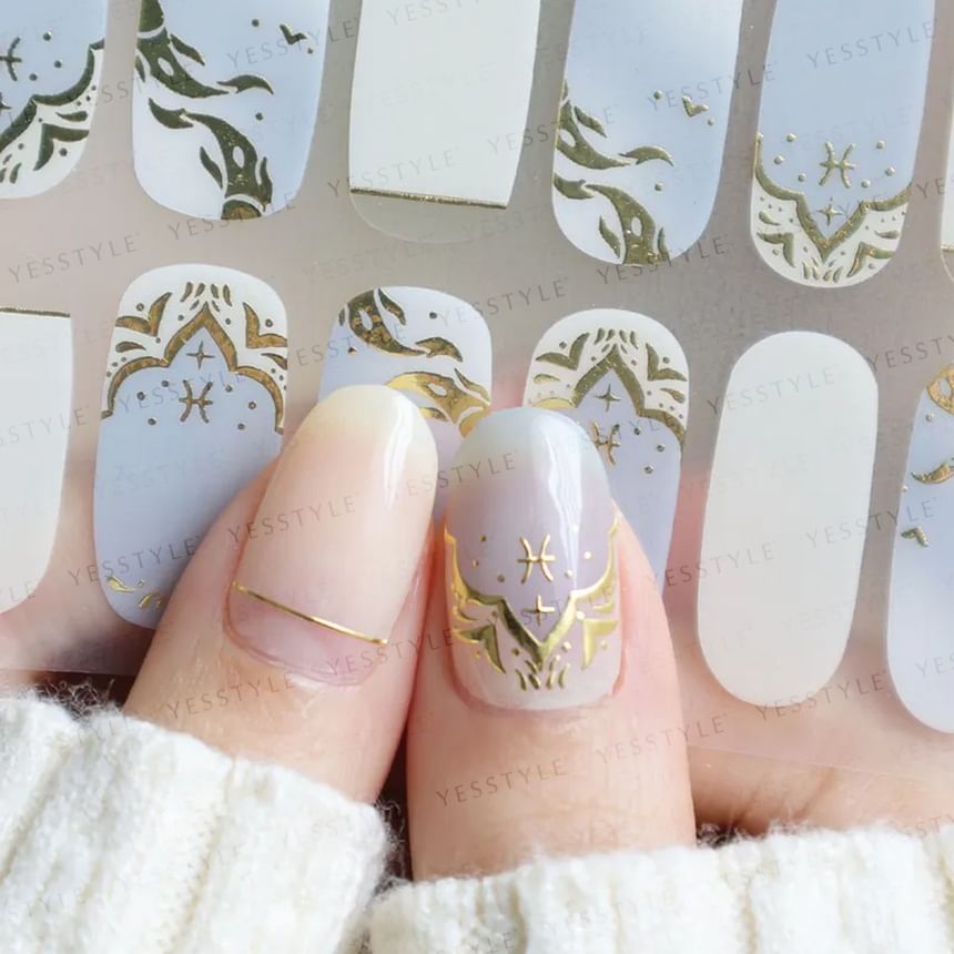 Lunacaca - Pisces Constellation Nail Art Stickers, 24 pcs, 10 g, 4892022001052