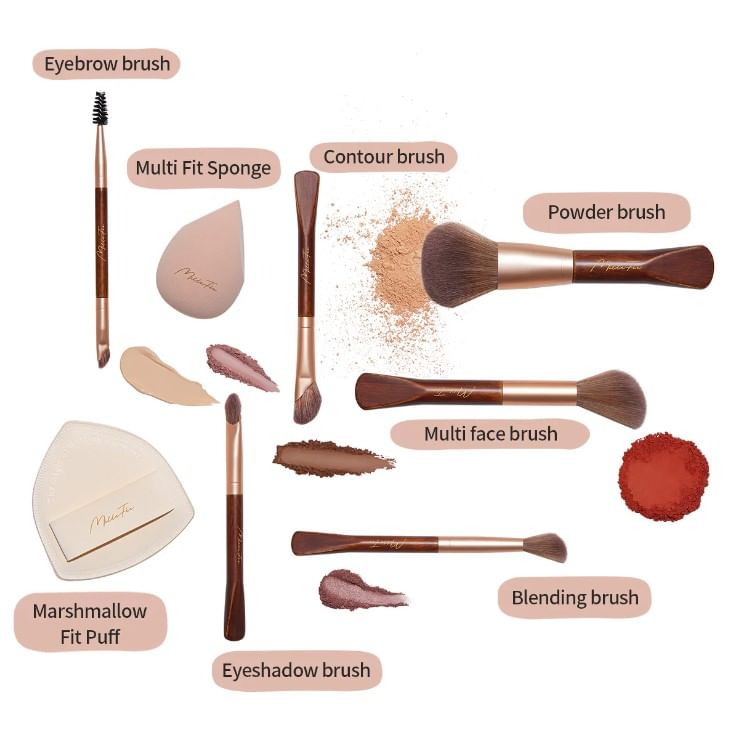 MilleFee - Fairy Makeup Brush Set, 1 set, 106 g, 4571501173747