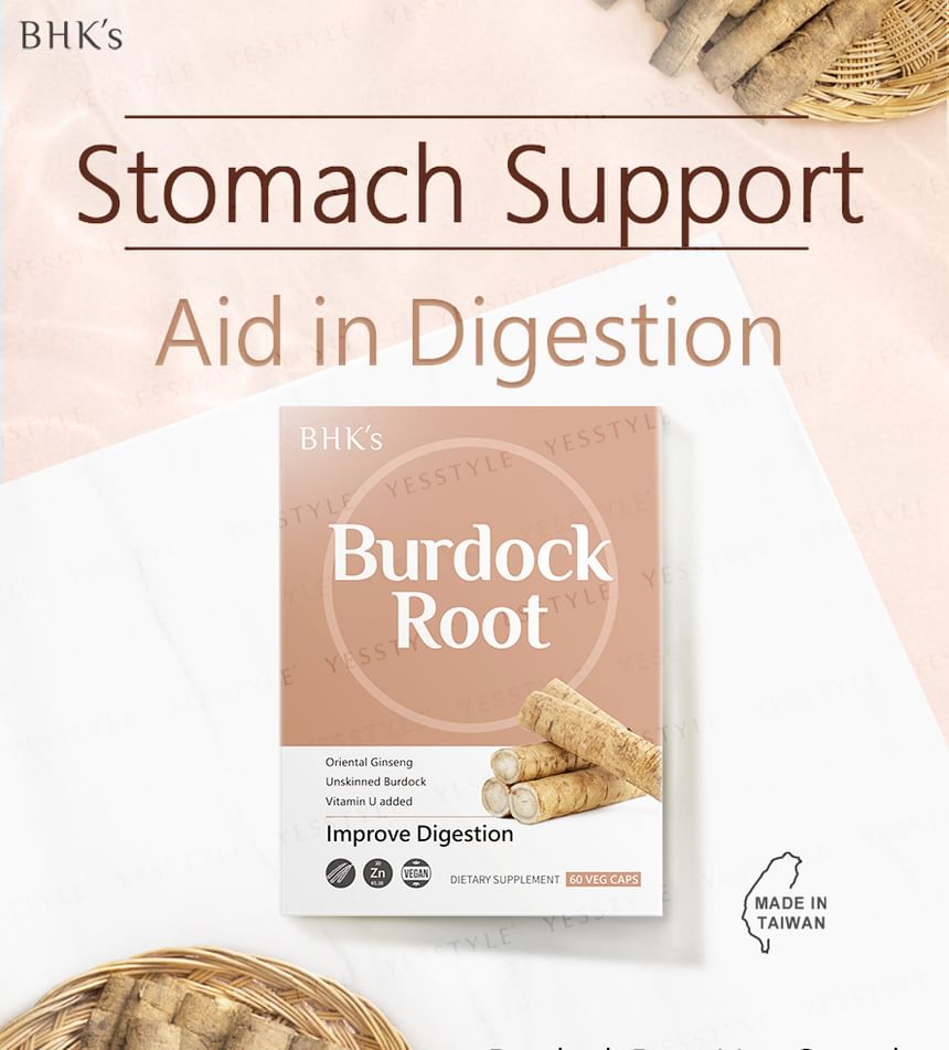 BHK’s - Burdock Root Veg Capsule, 60 capsules, 240 g, 4713051524987