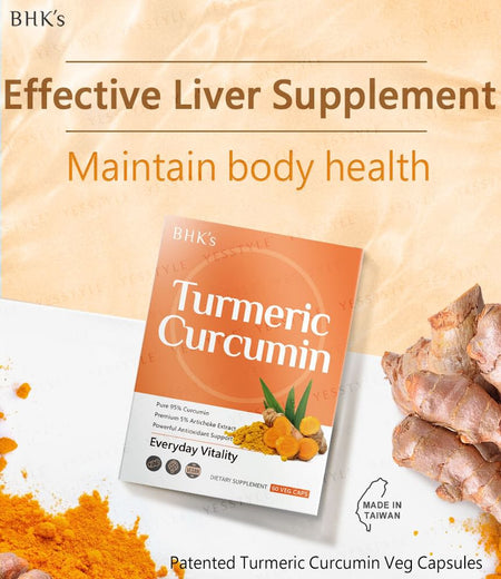 BHK’s - Turmeric Curcumin Veg Capsule, 60 capsules, 240 g, 4713051524895