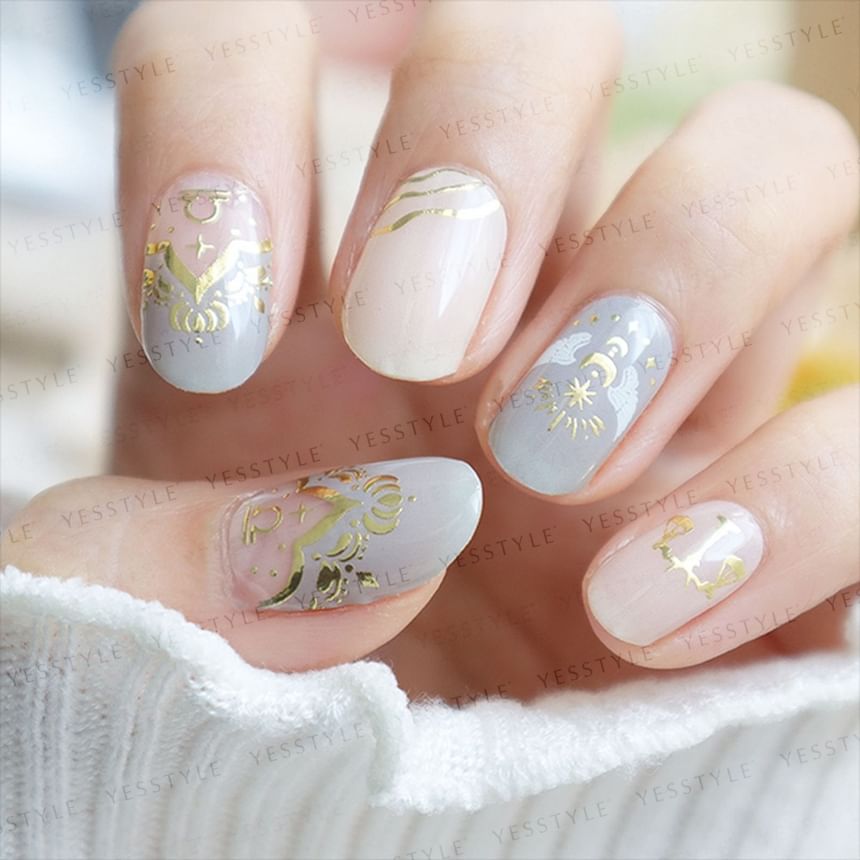 Lunacaca - Libra Constellation Nail Art Stickers, 24 pcs, 10 g, 4892022001055