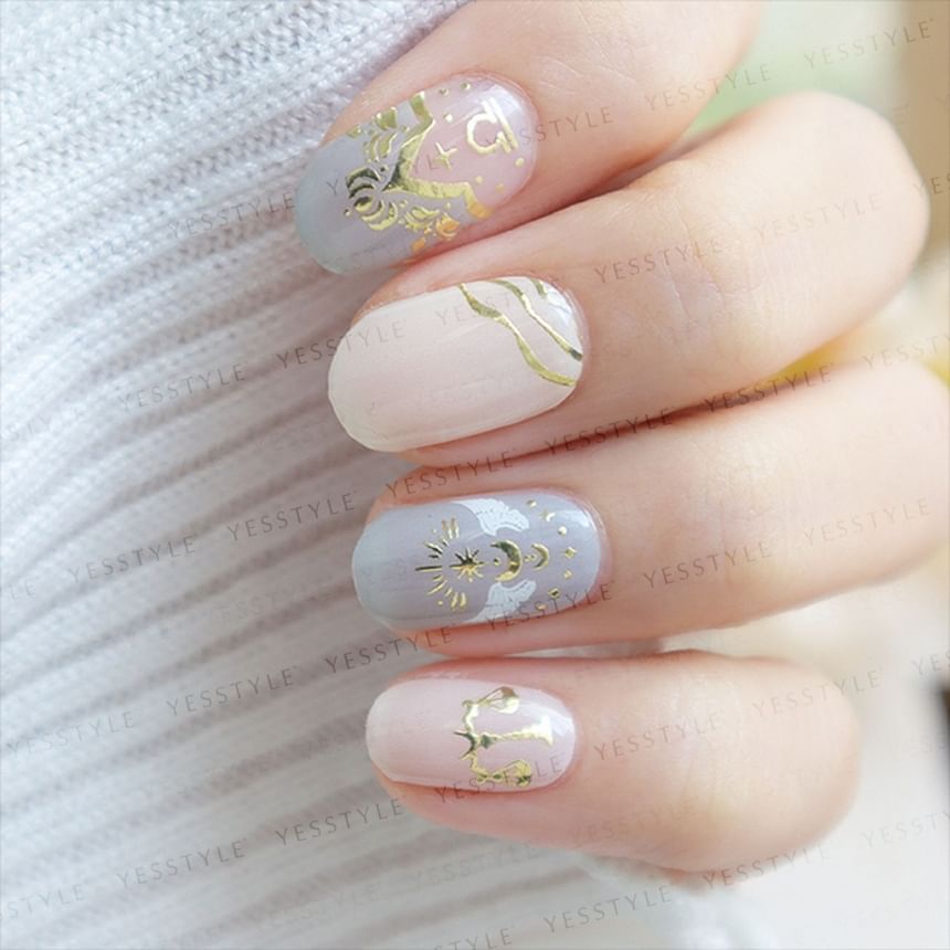 Lunacaca - Libra Constellation Nail Art Stickers, 24 pcs, 10 g, 4892022001055