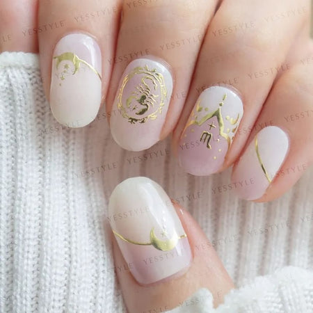 Lunacaca - Scorpio Constellation Nail Art Stickers, 24 pcs, 10 g, 4892022001051