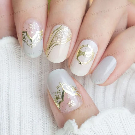 Lunacaca - Aquarius Constellation Nail Art Stickers, 24 pcs, 10 g, 4892022001053