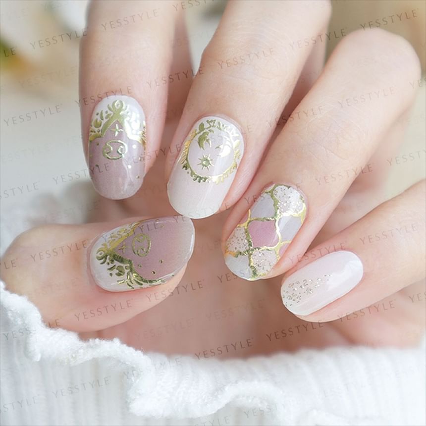 Lunacaca - Cancer Constellation Nail Art Stickers, 24 pcs, 10 g, 4892022001060