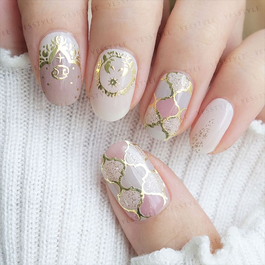 Lunacaca - Cancer Constellation Nail Art Stickers, 24 pcs, 10 g, 4892022001060