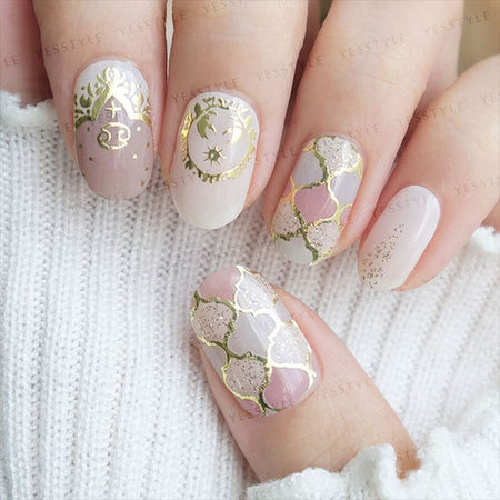 Lunacaca - Cancer Constellation Nail Art Stickers, 24 pcs, 10 g, 4892022001060