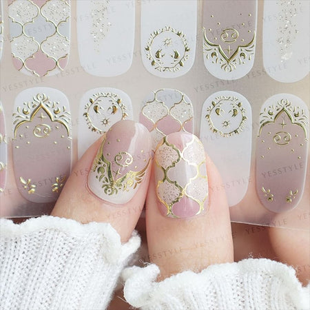Lunacaca - Cancer Constellation Nail Art Stickers, 24 pcs, 10 g, 4892022001060