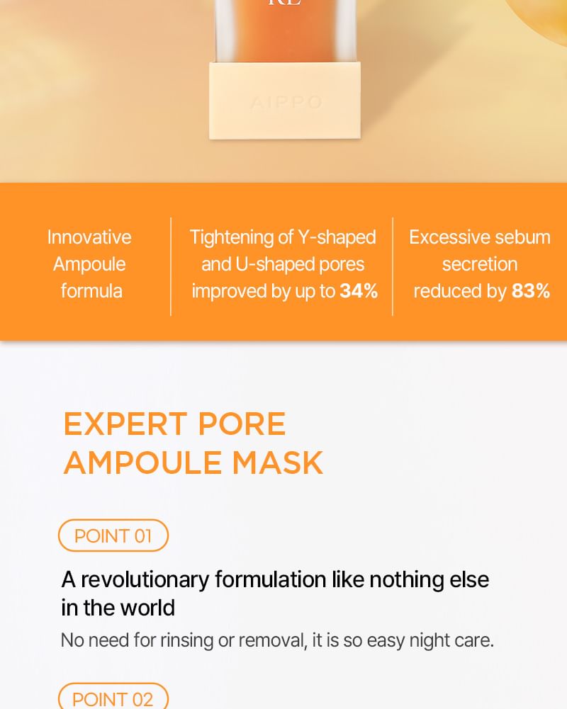 AIPPO - Expert Pore Ampoule Mask, 30ml, 163 g, 8809875908457