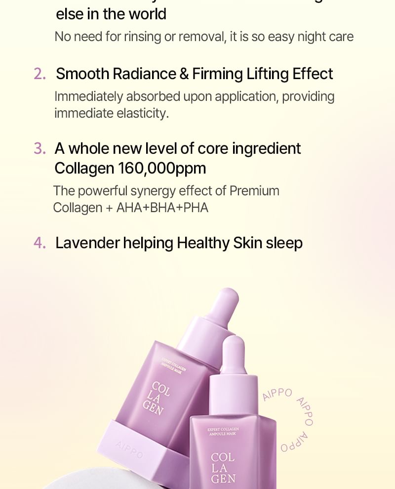 AIPPO - Expert Collagen Ampoule Mask, 30ml, 80 g, 8809875902653