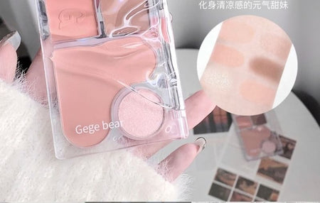 Gege Bear - 6 Shade Eyeshadow Palette - #01 Apricot Mood, #01 - 12.5g, 92 g, 6942344600475