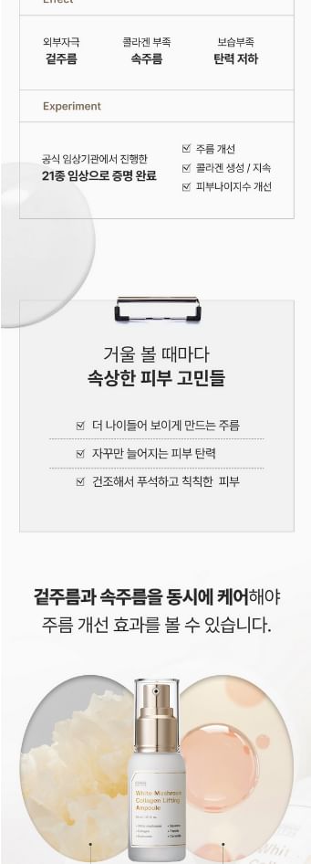 SUNGBOON EDITOR - White Mushroom Collagen Lifting Ampoule, 30ml, 80 g, 8809684568392