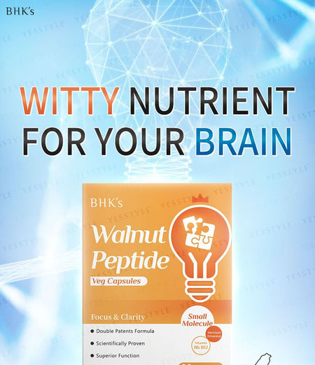 BHK’s - Walnut Peptide Veg Capsule, 60 capsules, 240 g, 4713051524789