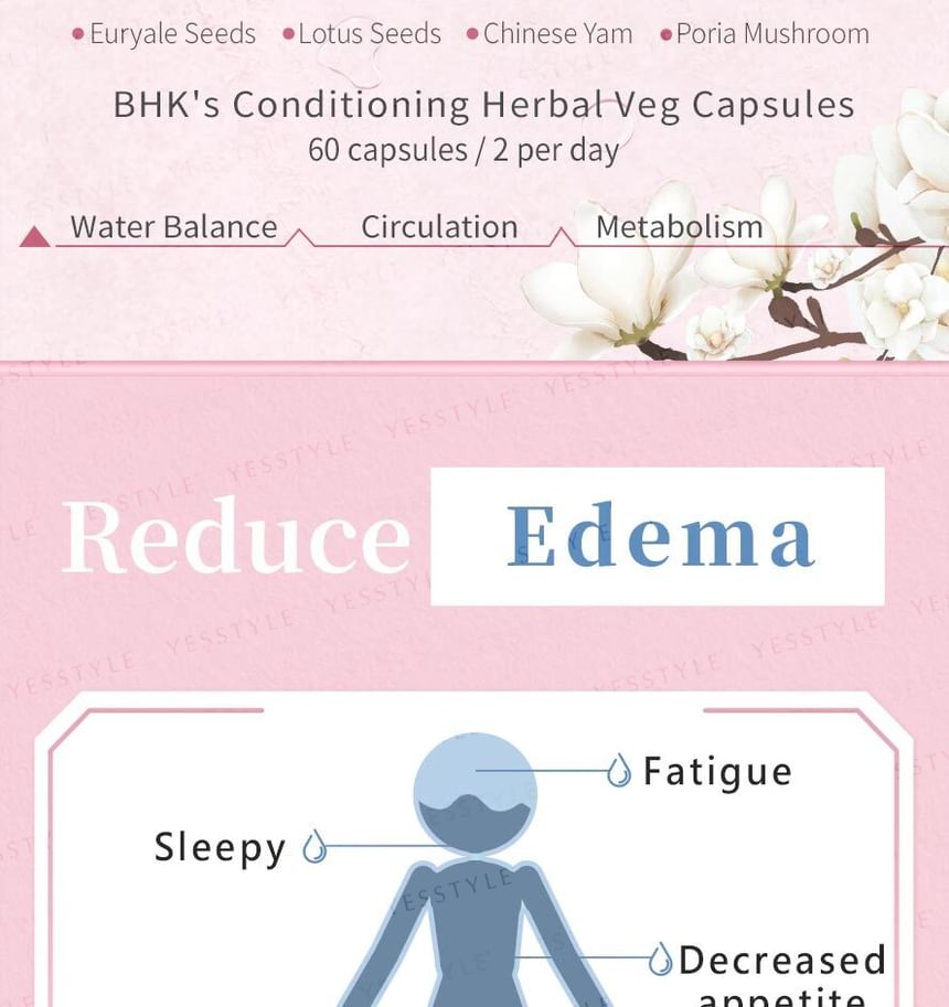 BHK’s - Conditioning Herbal Veg Capsule, 60 capsules, 240 g, 4713051526455