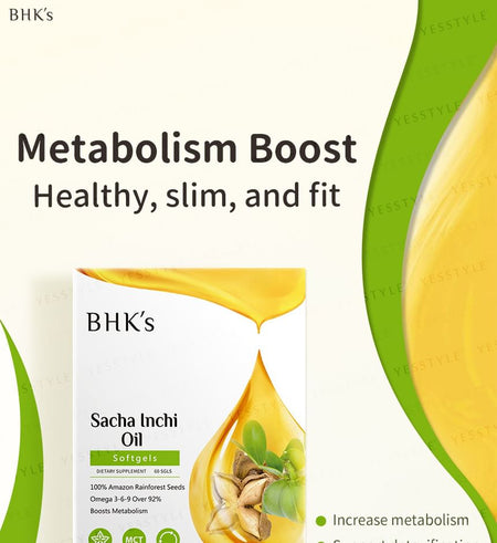 BHK’s - Sacha Inchi Oil Softgel, 60 softgels, 240 g, 4713051524239