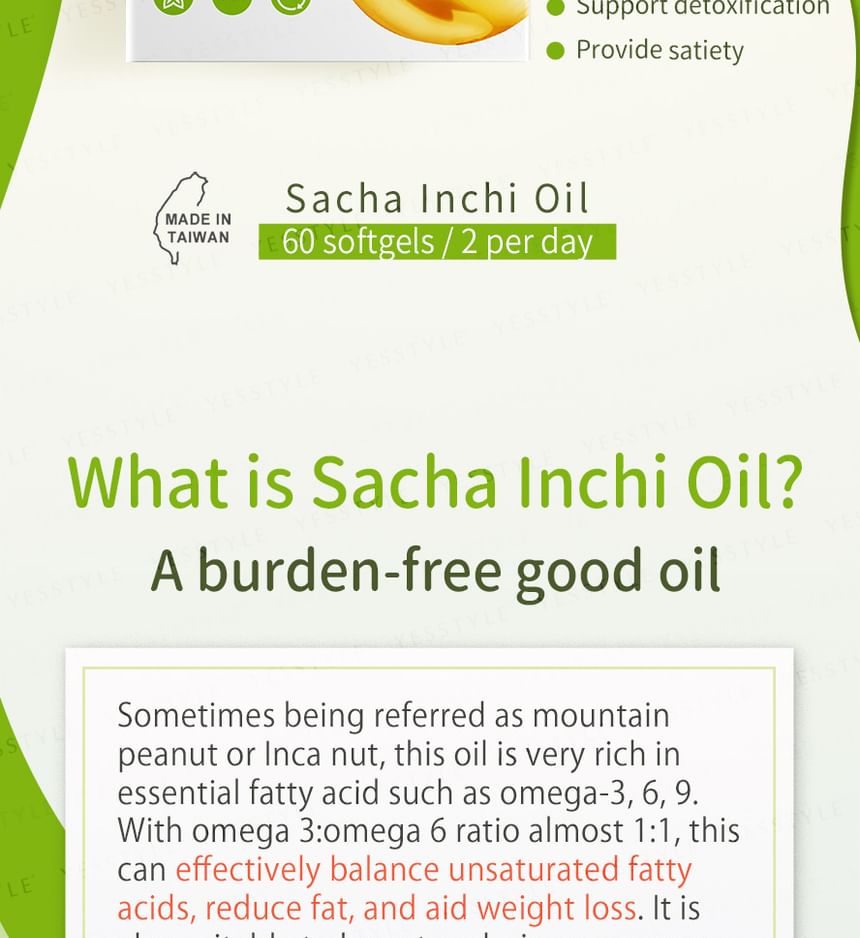 BHK’s - Sacha Inchi Oil Softgel, 60 softgels, 240 g, 4713051524239