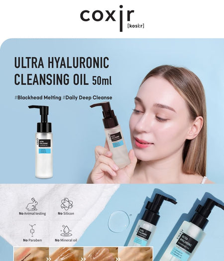 coxir - Ultra Hyaluronic Cleansing Oil Mini, 50ml, 77 g, 8809080824962