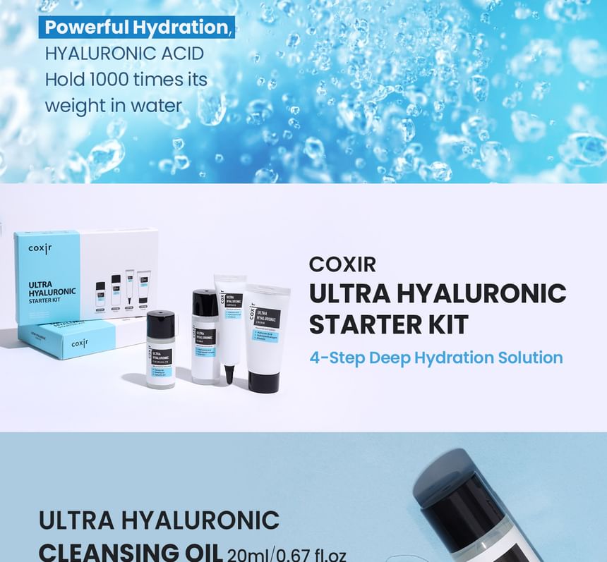 coxir - Ultra Hyaluronic Starter Kit, 4 pcs, 170 g, 8809080826478