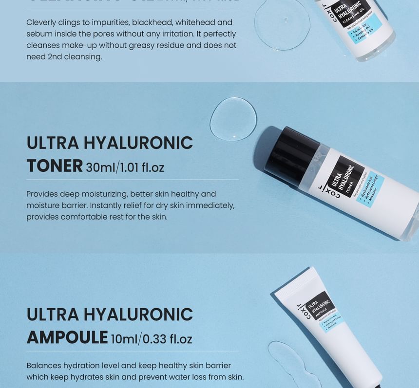 coxir - Ultra Hyaluronic Starter Kit, 4 pcs, 170 g, 8809080826478