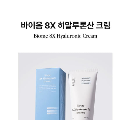 RAVIEL - Biome 8X Hyaluronic Cream, 80ml, 110 g, 8809831100987