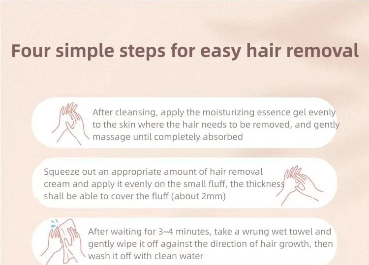WATERCOME - Soft Hair Removal Kit (Small Area Use), 1 set, 100 g, 6955988207115
