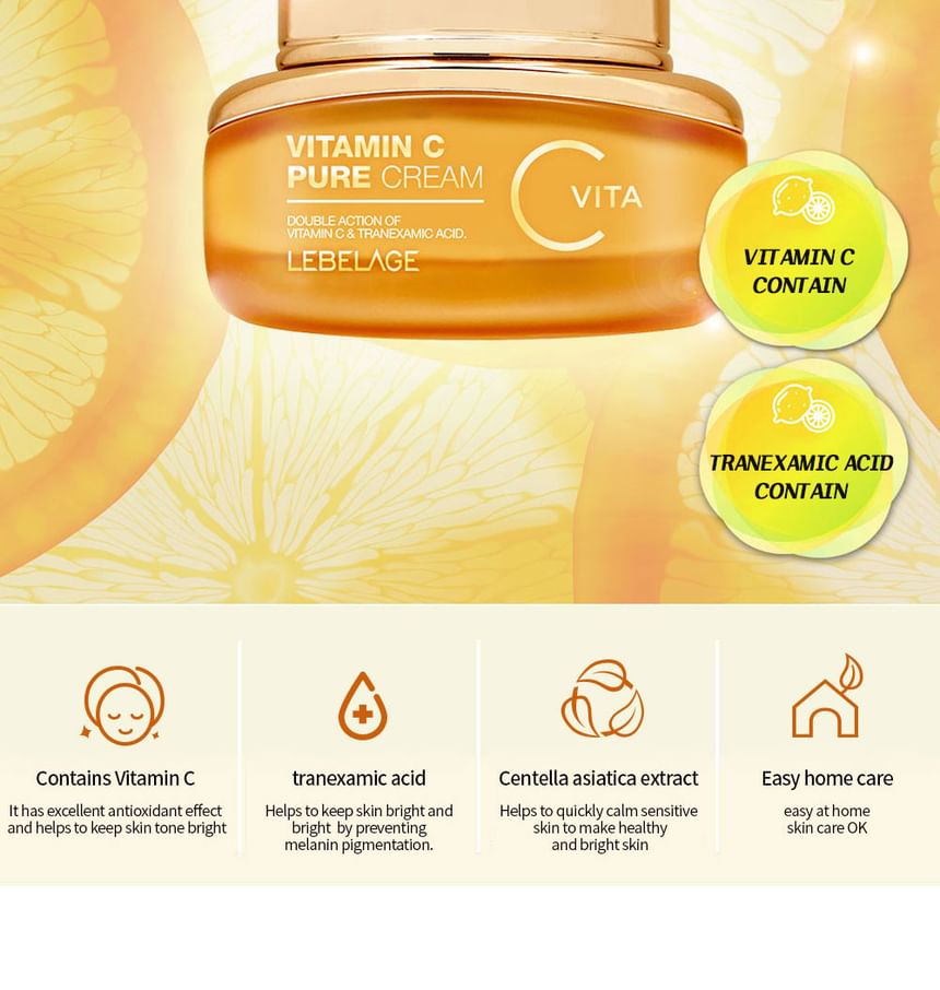 LEBELAGE - Vitamin C Pure Cream, 55ml, 255 g, 8809445616102