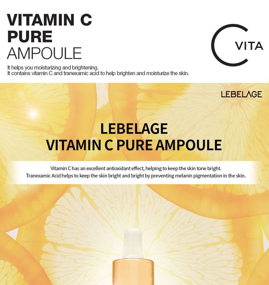 LEBELAGE - Vitamin C Pure Ampoule, 35ml, 185 g, 8809445616119