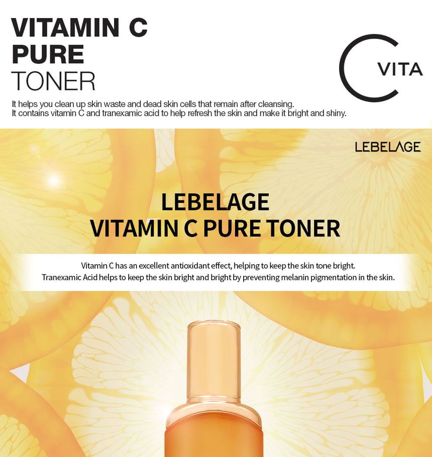 LEBELAGE - Vitamin C Pure Toner, 120ml, 365 g, 8809445616089