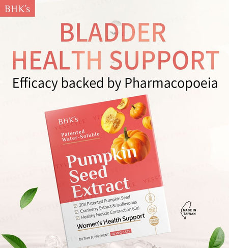 BHK’s - Pumpkin Seed Extract Veg Capsule, 60 capsules, 240 g, 4713051524901